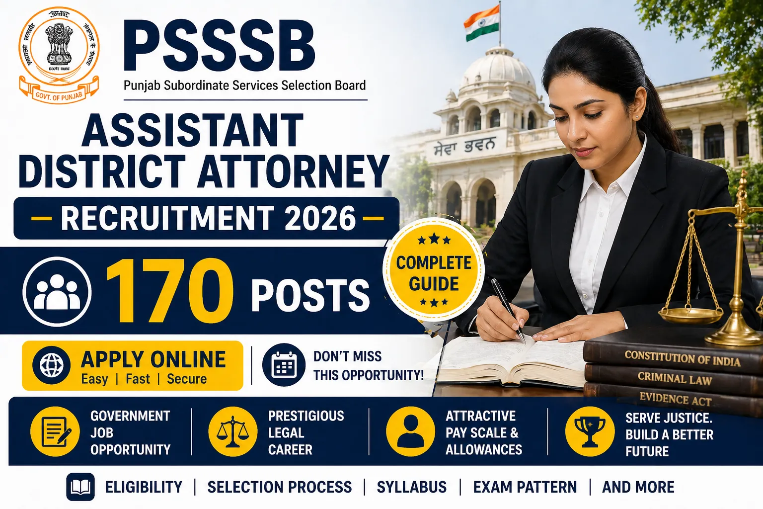 PSSSB Assistant District Attorney Recruitment 2026