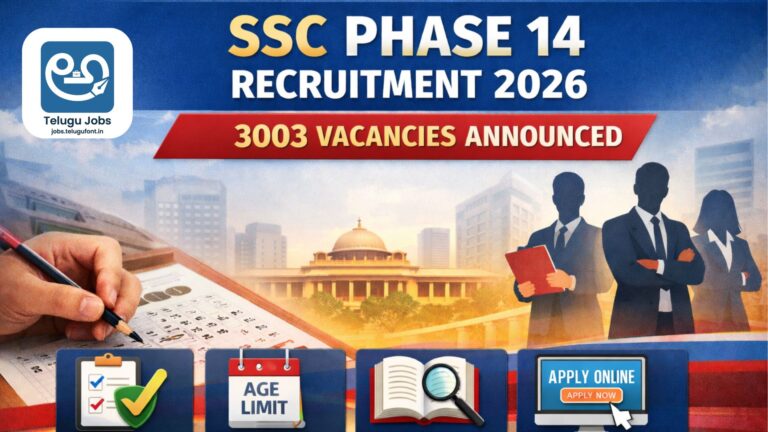 SSC Phase 14 Recruitment 2026